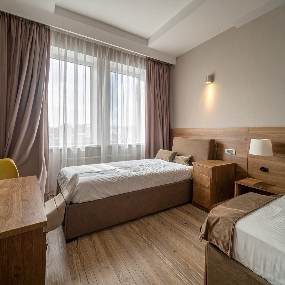 Modernes Einzelzimmer im Hotel Zum Hombachtal in Bassum